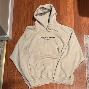 Do Not Disturb Beige Hoodie